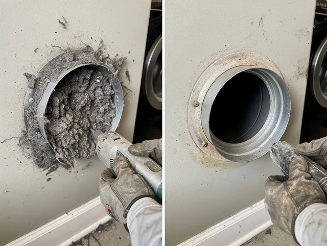 Professional clogged vent cleaning by Santa Fe Springs Dryer Vent Cleaning in Santa Fe Springs