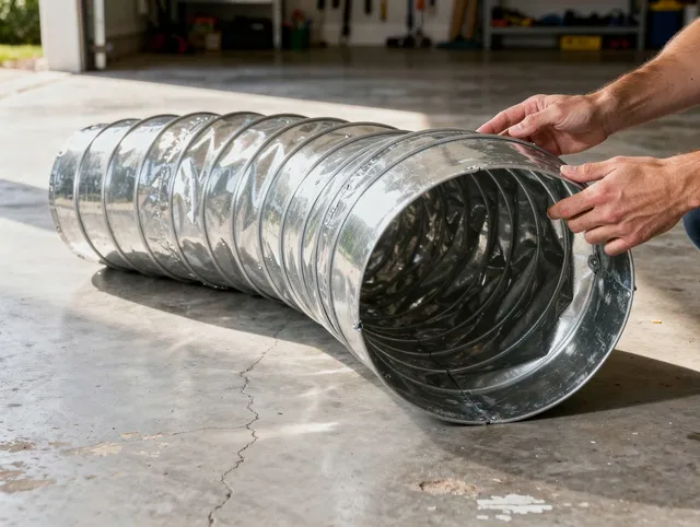 Santa Fe Springs Dryer Vent Cleaning specialist using advanced equipment for thorough duct cleaning in Santa Fe Springs