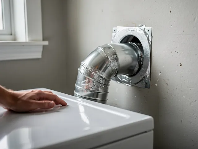Santa Fe Springs Dryer Vent Cleaning expert performing professional dryer vent repair and installation in Santa Fe Springs